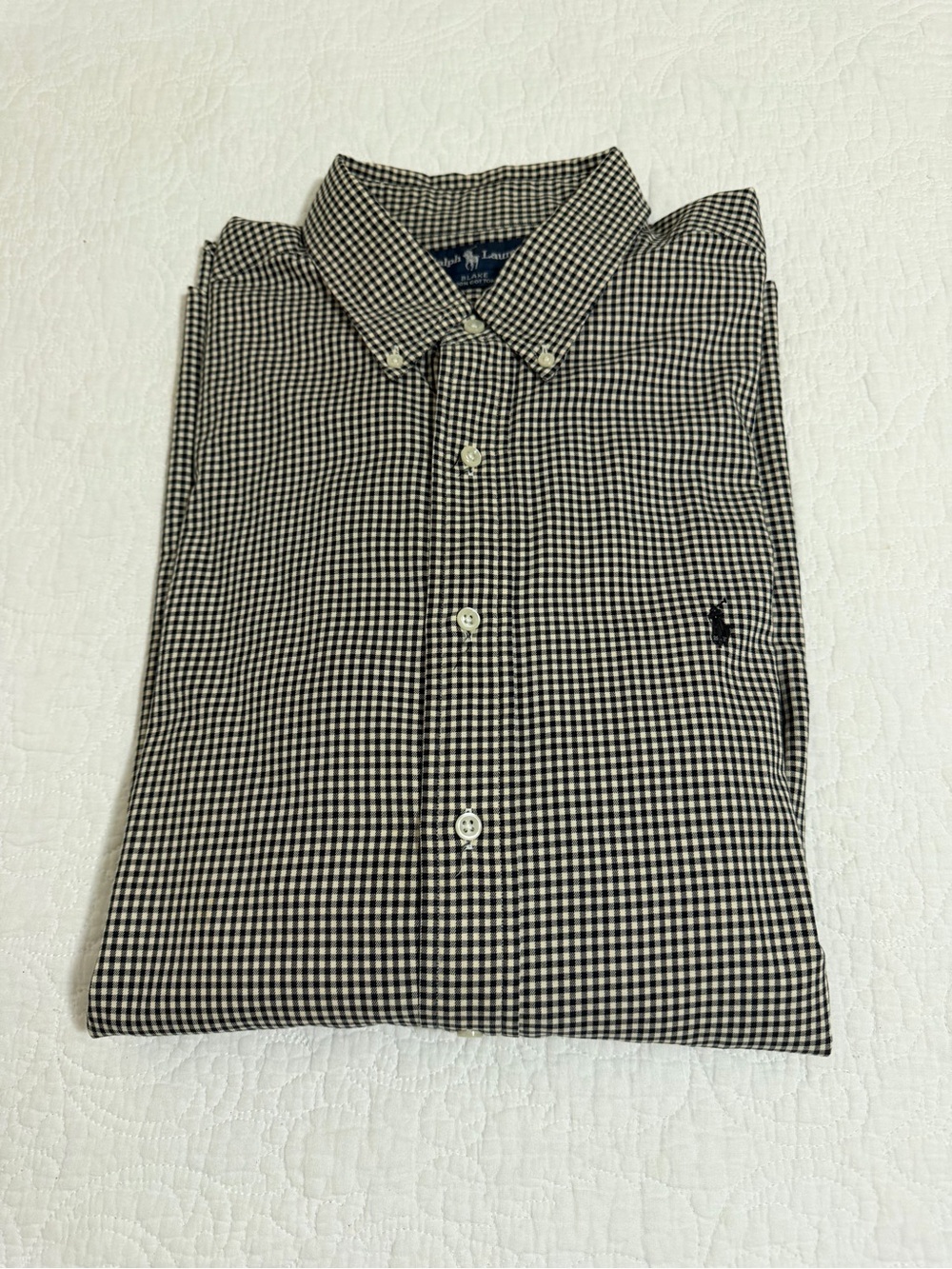 Men's Ralph Lauren Black check shirt